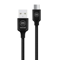 Cable Trenzado USB-A a USB-C 2m Negro Maxell