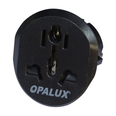 Adaptador Universal Opalux Modelo OP6052NG Negro 10A 250V