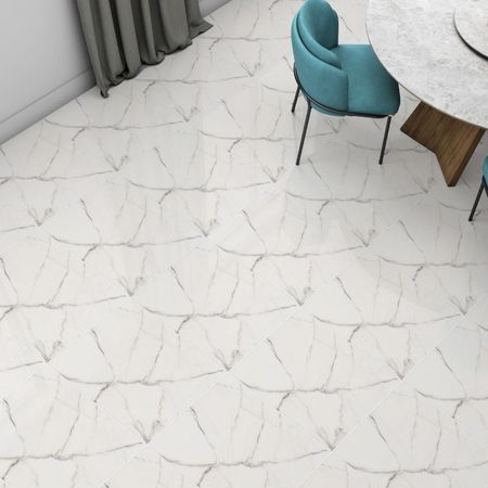 Piso Cerámico Marmolizado Alarcon 45x45cm 2.29m2 San Lorenzo