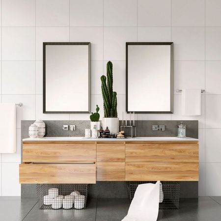 Piso Cerámico Liso Blanco 45x45cm 2.29m2 San Lorenzo