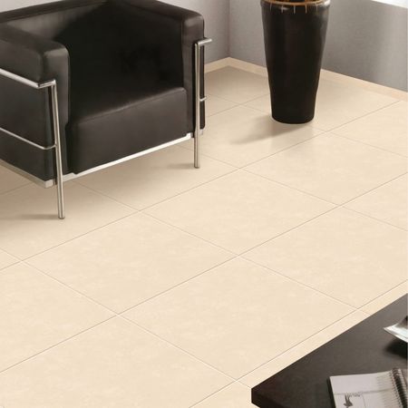Piso Cerámico Marmolizado Marfil Silea 45x45cm 2.29m2 San Lorenzo