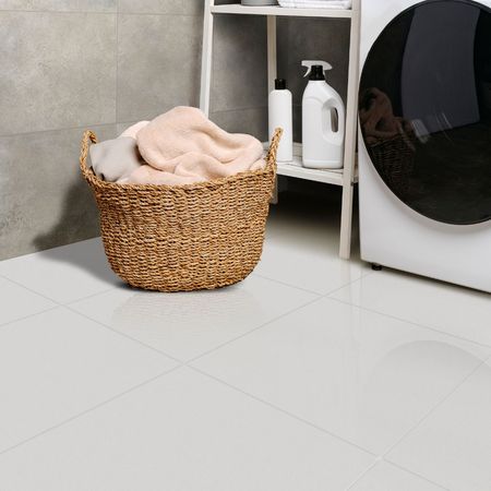 Piso Cerámico Liso House Gris 34x34cm Prim 1.85m2 Gala