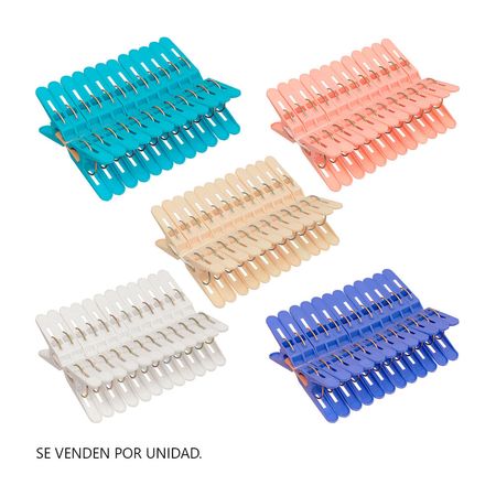 Pinzas grandes de lavandería 24 unidades Reyplast