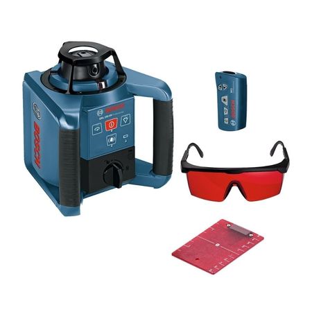 Nivel Láser Rotativo Bosch GRL 250HV + Gafas Laser + Maletín