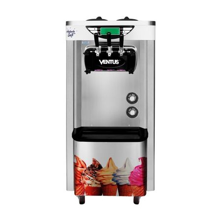 Máquina de Helado Ventus Soft 30 litros VSP30 Pro en Acero Plata