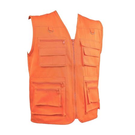 Chaleco de Trabajo Drill Industrial Multibolsillos Naranja Werken - Talla XL