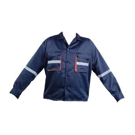 Camisa de Trabajo Drill Tec Azul Naranja Werken - Talla XL