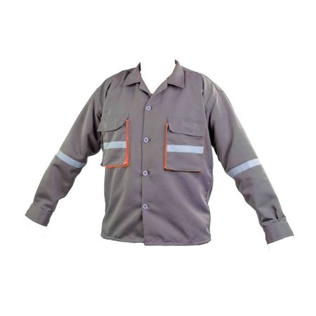 Camisa de Trabajo Drill Tec Plomo Naranja Werken - Talla M
