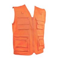 Chaleco de Trabajo Drill Industrial Multibolsillos Naranja Werken Talla L