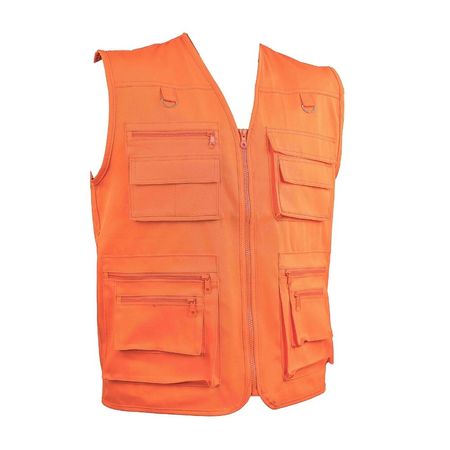 Chaleco de Trabajo Drill Industrial Multibolsillos Naranja Werken Talla L