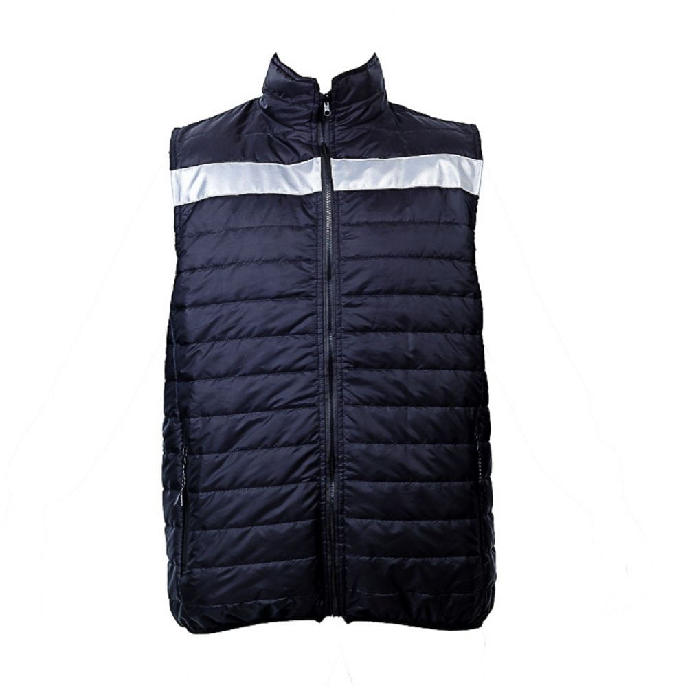 Chaleco de Trabajo Drill Acolchado con Cinta Reflectiva Werken Talla XL en Azul