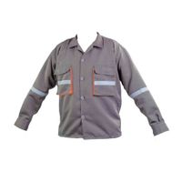 Camisa de Trabajo Drill Tec Plomo Naranja Werken - Talla XL
