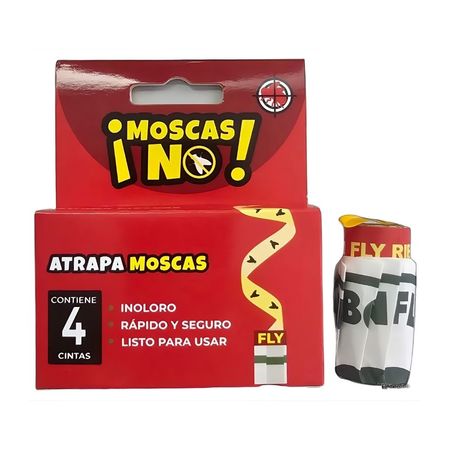 Papel Engomado Atrapa Moscas - 4 cintas