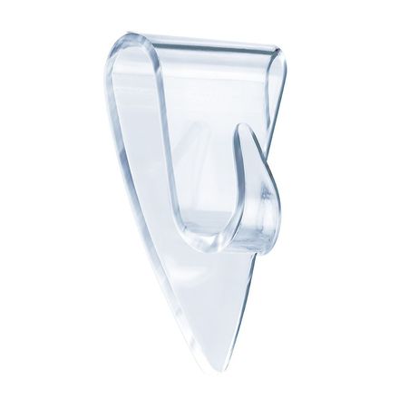 Gancho Decorativo Power Strips Tesa Transparente de Caucho Sintético