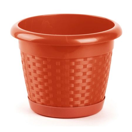 Maceta Garden #5 Polipropileno Terracota Polinplast - con Plato