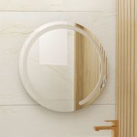 Espejo Ovalle circular marco Sandblasting