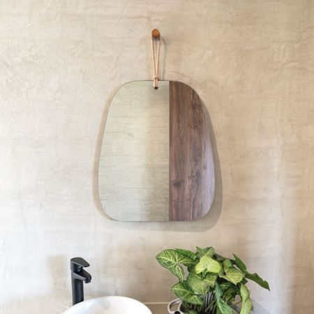 Espejo Carin rectangular con lazo decorativo