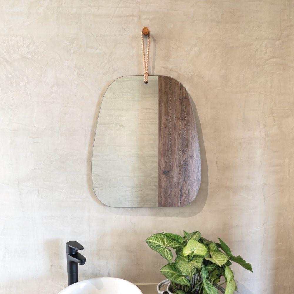 Espejo Carin rectangular con lazo decorativo