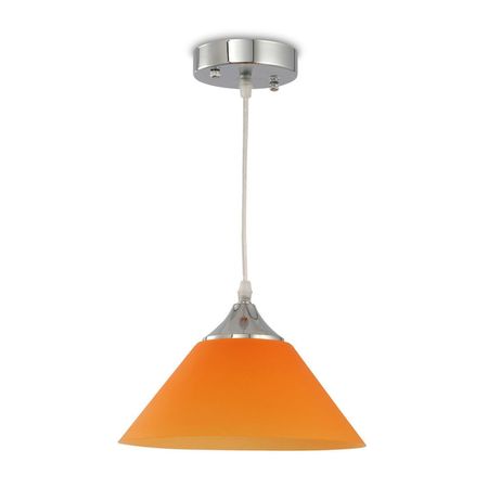 Lámpara Colgante Teresa Acrílico Naranja 25 cm 1 Luz Orange