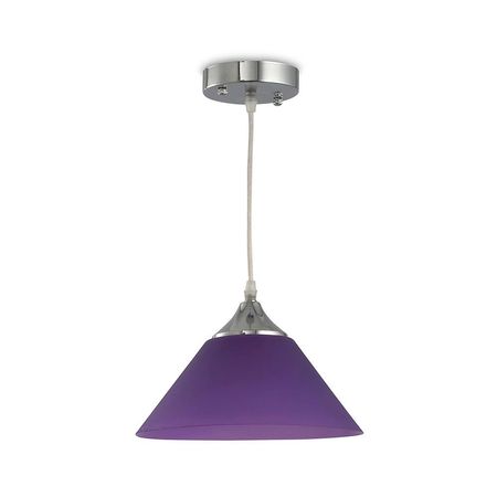 Lámpara Colgante Teresa Acrílico Morado 25 cm 1 Luz Orange