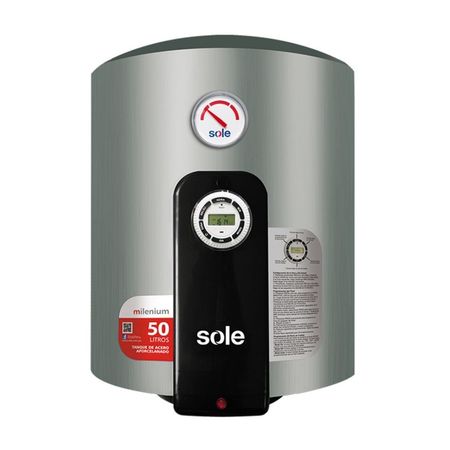 Terma Eléctrica Sole 50L Millenium Gris de Acero Aporcelanado