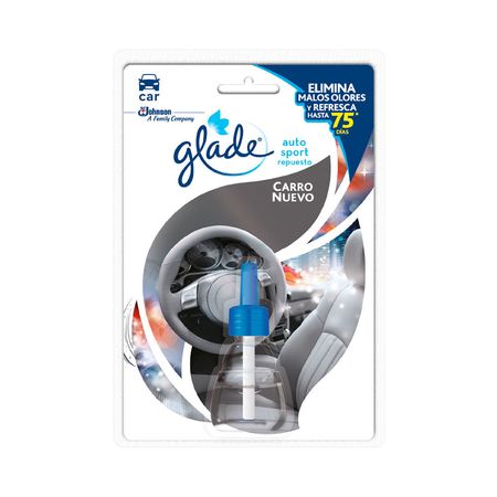 Repuesto de ambientador para automóvil Carro Nuevo 7ml Glade