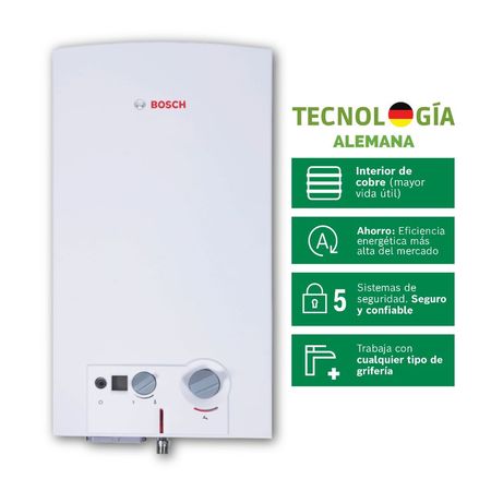 Terma a Gas Bosch GLP Premium 18L Automodulante + Kit
