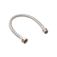 Tubo Abasto para Lavatorio 1/2""*40Cm Np Acero Inoxidable Vainsa