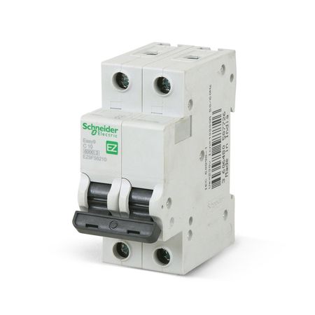 Interruptor Termomagnético Schneider Electric Easy9 Mcb 2x10A en PVC Blanco
