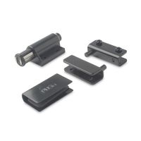 Set de Accesorios para Puerta de Vidrio Zender en Acero/Plástico Gris Mate