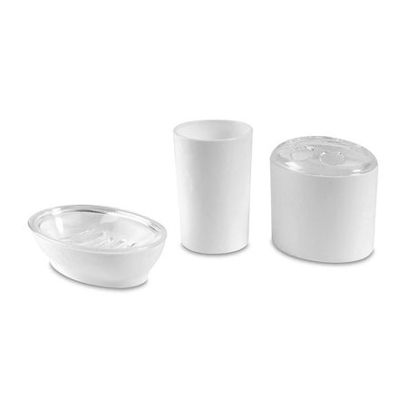Set de Accesorios de Baño Dynesa Blanco Plastificado