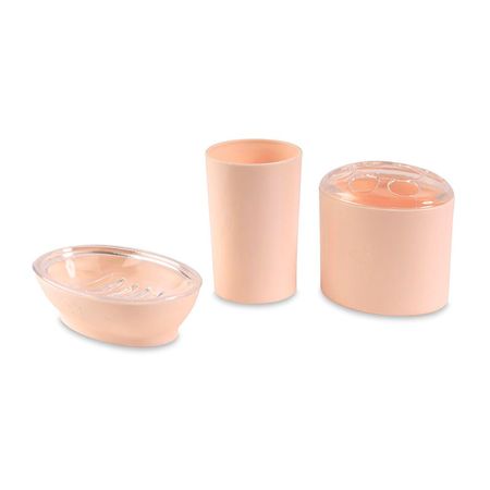 Set de Accesorios de Baño Dynesa Beige 3 Piezas