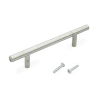 Tirador Recto Acero Inoxidable Pesado 96mm Orient Plata Pulido
