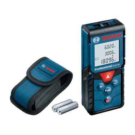 Medidor Láser Bosch GLM40 Alcance 40m con Estuche