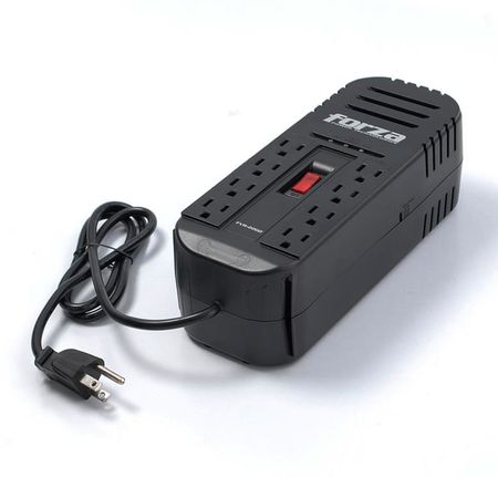 Estabilizador de Voltaje Forza FVR2202 2200Va/1100W Negro