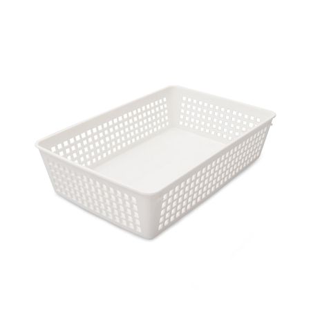 Caja Canasta Blanca Tamaño M