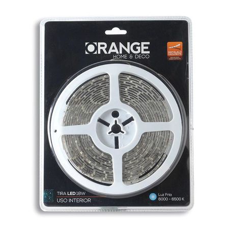 Tira de luces LED 18W Luz Blanca 5 metros Orange