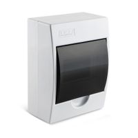 Tablero Adosable Tkl 6 Polos de Poliestireno Blanco con Protección IP40