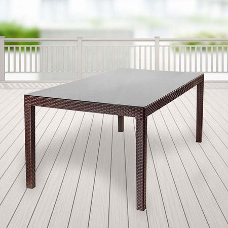 Mesa de Terraza Tavarua con Vidrio 180x95cm