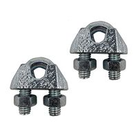 Grampa para cable 1/8"" 2 piezas Werken