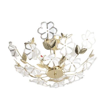 Colgante adosable Daisy Gold 3 luces Orange