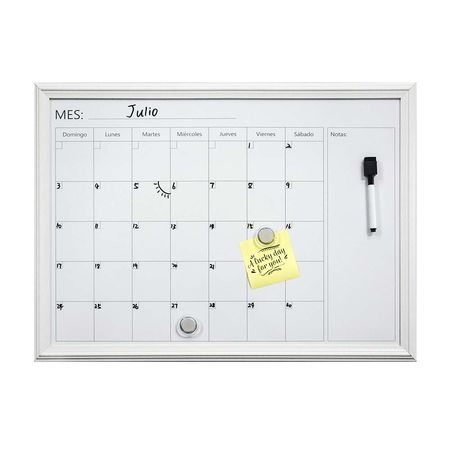 Pizarra Acrílica Planner Mensual Orange 59x43.5cm