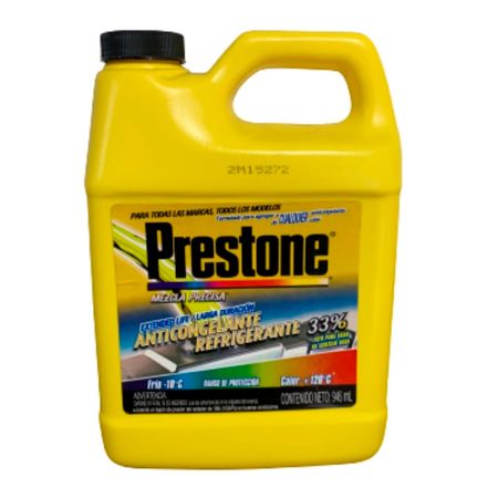 Anticongelante Prestone Glicol 33% Transparente 946ml