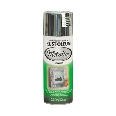 Spray Acrílico Metálico Plata Brillante 312g Rust Oleum