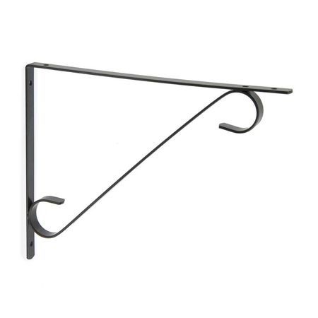 Soporte de repisa Colonial 30cm Negro Prat-K