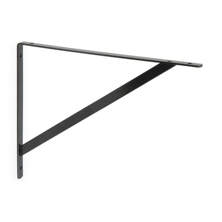 Soporte de repisa Triángulo 25cm Negro Prat-K