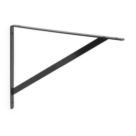 Soporte de repisa Triángulo 30cm Negro Prat-K