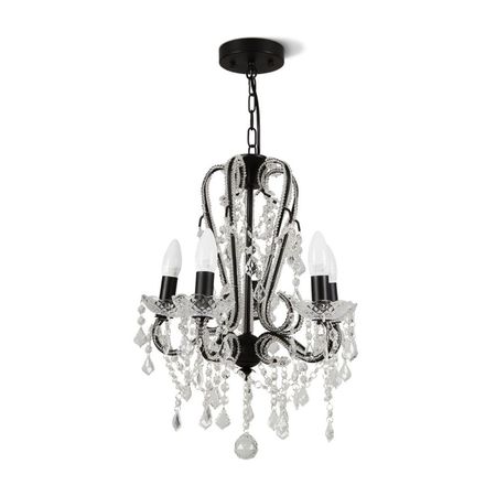 Lámpara Candelabro Orange Manhattan 5 Luces E15 Negro