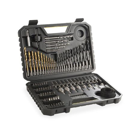 Set de brocas y puntas x100 piezas Stanley