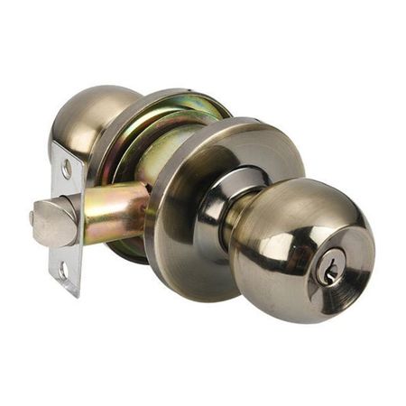 Cerradura Cilíndrica Werken Plus Bronce Antiguo de Acero Distancia de Instalación 60 mm